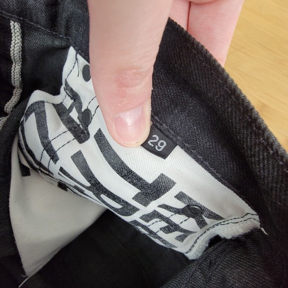 RGT Rogue Territory SK Skinny Signature Six Pocket Selvedge Jeans Size 29 Black - Picture 7 of 8